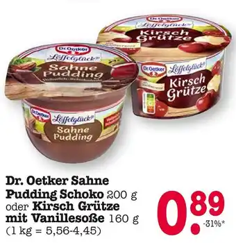 E-Center Dr. oetker sahne pudding schoko Angebot