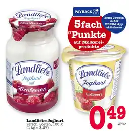 E-Center Landliebe joghurt auf himbeeren Angebot