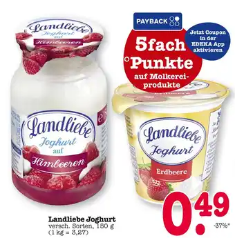 E-Center Landliebe joghurt auf himbeeren Angebot