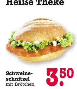 E-Center Schweineschnitzel mit brötchen Angebot