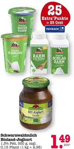 E-Center Schwarzwaldmilch bioland-joghurt Angebot
