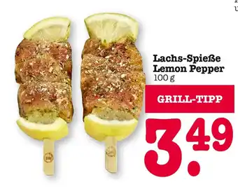 E-Center Lachs-spieße lemon pepper Angebot