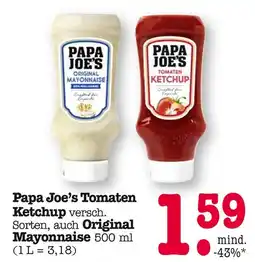 E-Center Papa joe's tomaten ketchup Angebot
