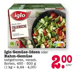 E-Center Iglo gemüse-ideen oder rahm-gemüse Angebot