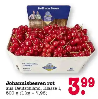 E-Center Unsere heimat johannisbeeren rot Angebot