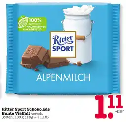 E-Center Ritter sport schokolade Angebot
