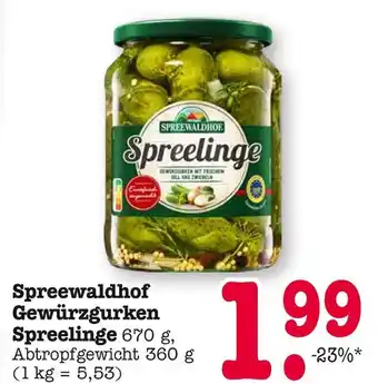E-Center Spreewaldhof spreelinge Angebot