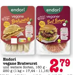 E-Center Endori vegane bratwurst Angebot
