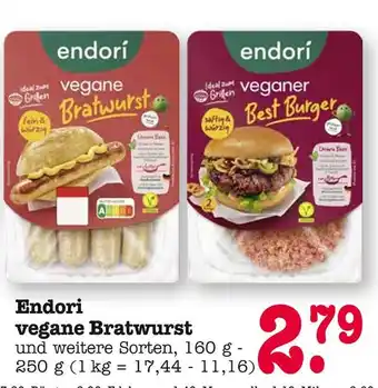 E-Center Endori vegane bratwurst Angebot