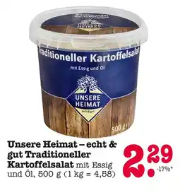 E-Center Unsere heimat traditioneller kartoffelsalat Angebot