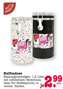 E-Center Gut&günstig kaffeedose Angebot