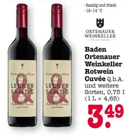 E-Center Ortenauer weinkeller baden ortenauer weinkeller rotwein cuvée q.b.a Angebot