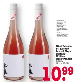 E-Center St. antony rheinhessen love & hope banksy edition rosé trocken Angebot