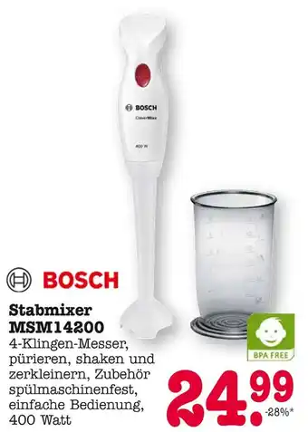E-Center Bosch stabmixer msm14200 Angebot