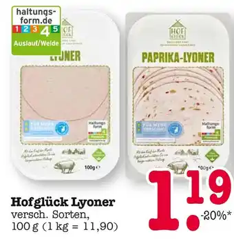 E-Center Hofglück lyoner Angebot