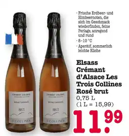 E-Center 3 collines elsass crémant d'alsace les trois collines rosé brut Angebot