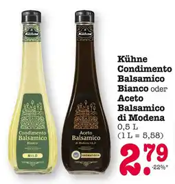 E-Center Kühne condimento balsamico bianco oder aceto balsamico di modena Angebot