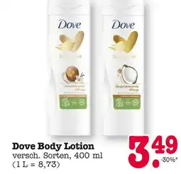 E-Center Dove body lotion Angebot