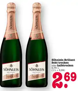 E-Center Söhnlein söhnlein brillant sekt trocken oder halbtrocken Angebot