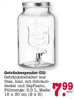 E-Center Getränkespender olli Angebot