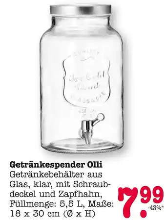 E-Center Getränkespender olli Angebot