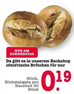E-Center Ofenfrische brötchen Angebot