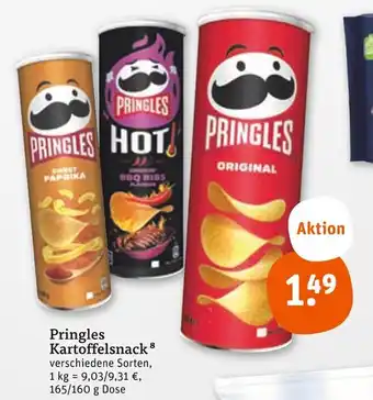 tegut Pringles kartoffelsnack Angebot