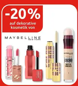 E-Center Maybelline new york -20% auf dekorative kosmetik von maybelline new york Angebot