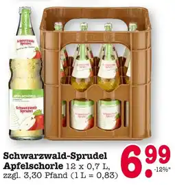 E-Center Schwarzwald-sprudel apfelschorle Angebot