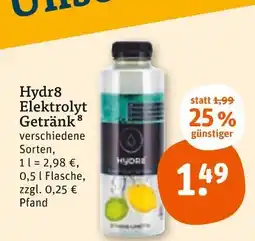 tegut Hydr8 elektrolyt getränk Angebot
