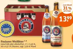 tegut Paulaner paulaner weißbier naturtrüb Angebot