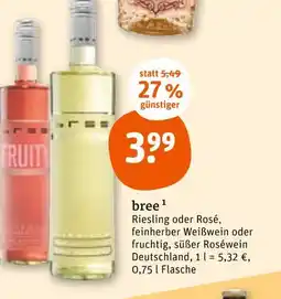 tegut Bree riesling oder rosé Angebot
