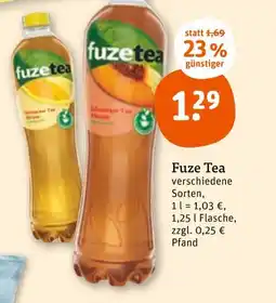 tegut Fuze tea fuze tea Angebot