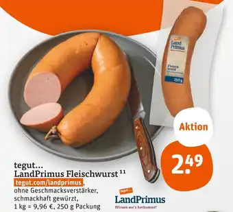 tegut Landprimus fleischwurst Angebot
