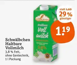 tegut Schwälbchen haltbare vollmilch Angebot