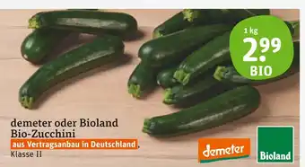 tegut Demeter demeter oder bioland bio-zucchini Angebot