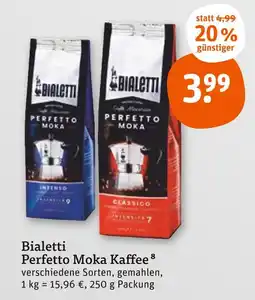 tegut Bialetti perfetto moka kaffee Angebot