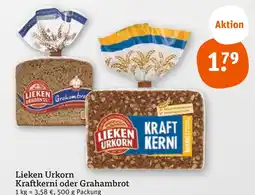 tegut Lieken urkorn kraftkerni oder grahambrot Angebot