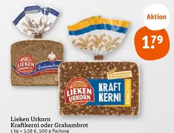 tegut Lieken urkorn kraftkerni oder grahambrot Angebot