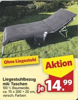 Famila Nord West Liegestuhlbezug mit Taschen Angebot