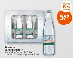 tegut Rosbacher mineralwasser Angebot