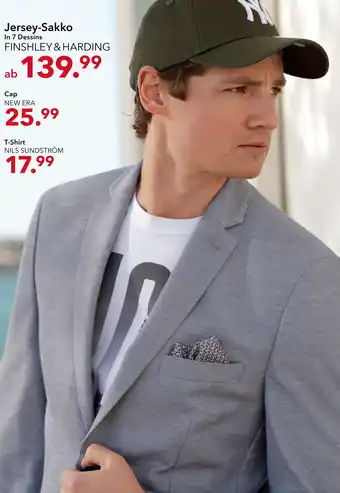 Peek & Cloppenburg* Düsseldorf Finshley & harding, nils sundström, new era jersey-sakko, cap oder t-shirt Angebot