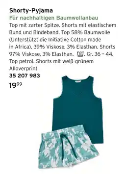 Tchibo Shorty-pyjama Angebot