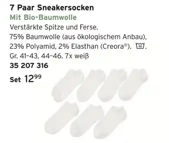 Tchibo 7 paar sneakersocken Angebot