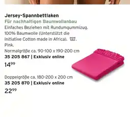 Tchibo Jersey-spannbettlaken Angebot