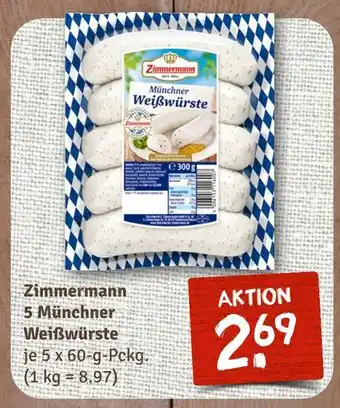 nahkauf Zimmermann 5 münchner weißwürste Angebot