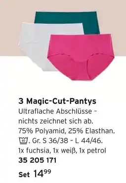 Tchibo 3 magic-cut-pantys Angebot