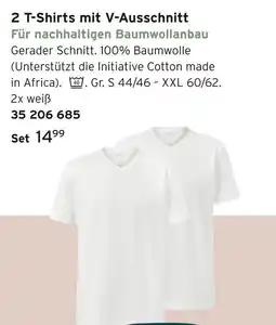 Tchibo 2 t-shirts mit v-ausschnitt Angebot