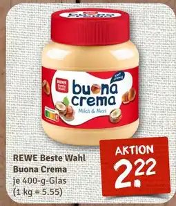nahkauf Rewe beste wahl buona crema milch & nuss Angebot