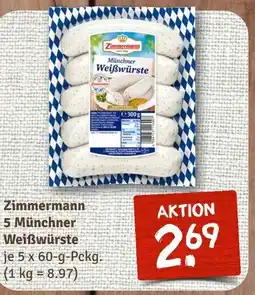 nahkauf Zimmermann 5 münchner weißwürste Angebot